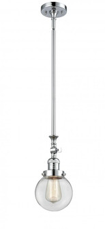 Beacon - 1 Light - 6 inch - Polished Chrome - Stem Hung - Adjustable Mini Pendant (3442|206-PC-G202-6)