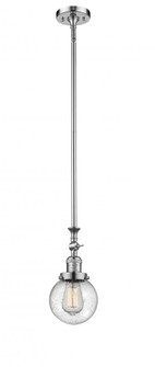Beacon - 1 Light - 6 inch - Polished Chrome - Stem Hung - Adjustable Mini Pendant (3442|206-PC-G204-6-LED)
