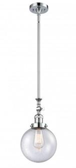 Beacon - 1 Light - 8 inch - Polished Chrome - Stem Hung - Adjustable Mini Pendant (3442|206-PC-G204-8-LED)