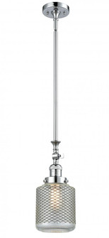 Stanton - 1 Light - 6 inch - Polished Chrome - Stem Hung - Adjustable Mini Pendant (3442|206-PC-G262)