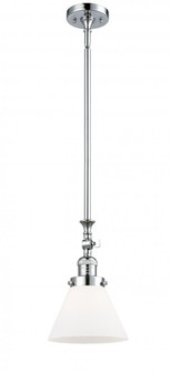 Cone - 1 Light - 8 inch - Polished Chrome - Stem Hung - Adjustable Mini Pendant (3442|206-PC-G41)