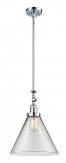 Cone - 1 Light - 12 inch - Polished Chrome - Stem Hung - Adjustable Mini Pendant (3442|206-PC-G42-L-LED)