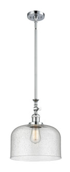 Bell - 1 Light - 12 inch - Polished Chrome - Stem Hung - Adjustable Mini Pendant (3442|206-PC-G74-L)