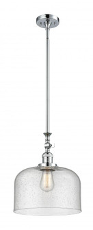 Bell - 1 Light - 12 inch - Polished Chrome - Stem Hung - Adjustable Mini Pendant (3442|206-PC-G74-L-LED)