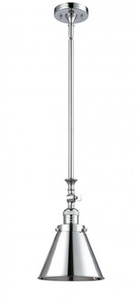 Appalachian - 1 Light - 8 inch - Polished Chrome - Stem Hung - Adjustable Mini Pendant (3442|206-PC-M13-PC)