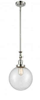 Beacon - 1 Light - 10 inch - Polished Nickel - Stem Hung - Adjustable Mini Pendant (3442|206-PN-G204-10-LED)