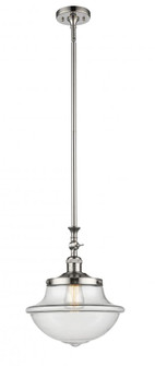 Oxford - 1 Light - 12 inch - Polished Nickel - Stem Hung - Adjustable Mini Pendant (3442|206-PN-G542-LED)