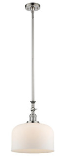 Bell - 1 Light - 12 inch - Polished Nickel - Stem Hung - Adjustable Mini Pendant (3442|206-PN-G71-L)