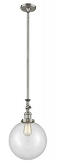 Beacon - 1 Light - 10 inch - Brushed Satin Nickel - Stem Hung - Adjustable Mini Pendant (3442|206-SN-G202-10-LED)