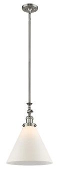 Cone - 1 Light - 12 inch - Brushed Satin Nickel - Stem Hung - Adjustable Mini Pendant (3442|206-SN-G41-L)