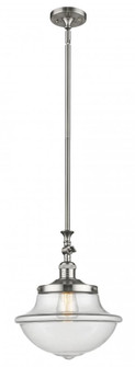 Oxford - 1 Light - 12 inch - Brushed Satin Nickel - Stem Hung - Adjustable Mini Pendant (3442|206-SN-G542)