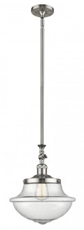 Oxford - 1 Light - 12 inch - Brushed Satin Nickel - Stem Hung - Adjustable Mini Pendant (3442|206-SN-G544)