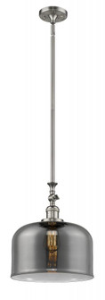 Bell - 1 Light - 12 inch - Brushed Satin Nickel - Stem Hung - Adjustable Mini Pendant (3442|206-SN-G73-L-LED)