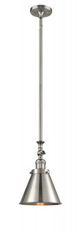 Appalachian - 1 Light - 8 inch - Brushed Satin Nickel - Stem Hung - Adjustable Mini Pendant (3442|206-SN-M13-SN-LED)