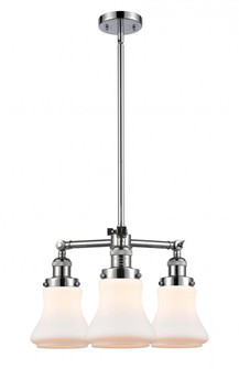 Bellmont - 3 Light - 18 inch - Polished Chrome - Stem Hung - Chandelier (3442|207-PC-G191)