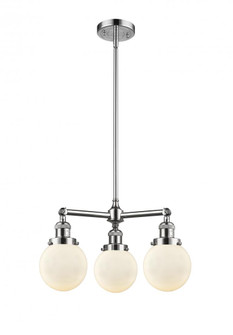 Beacon - 3 Light - 19 inch - Polished Chrome - Stem Hung - Chandelier (3442|207-PC-G201-6)