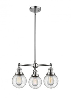 Beacon - 3 Light - 19 inch - Polished Chrome - Stem Hung - Chandelier (3442|207-PC-G204-6)