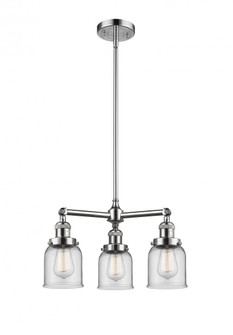 Bell - 3 Light - 19 inch - Polished Chrome - Stem Hung - Chandelier (3442|207-PC-G52-LED)