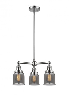Bell - 3 Light - 19 inch - Polished Chrome - Stem Hung - Chandelier (3442|207-PC-G53)