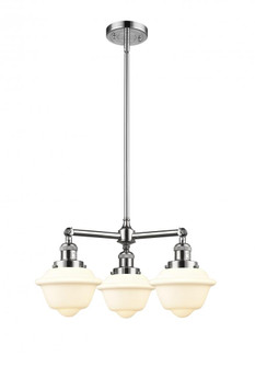 Oxford - 3 Light - 20 inch - Polished Chrome - Stem Hung - Chandelier (3442|207-PC-G531)