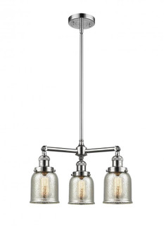 Bell - 3 Light - 19 inch - Polished Chrome - Stem Hung - Chandelier (3442|207-PC-G58)