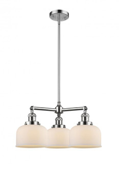 Bell - 3 Light - 22 inch - Polished Chrome - Stem Hung - Chandelier (3442|207-PC-G71-LED)