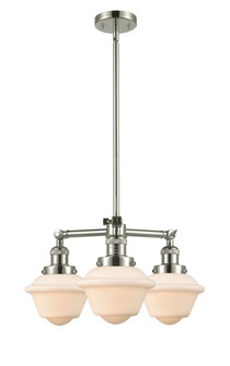 Oxford - 3 Light - 20 inch - Polished Nickel - Stem Hung - Chandelier (3442|207-PN-G531)