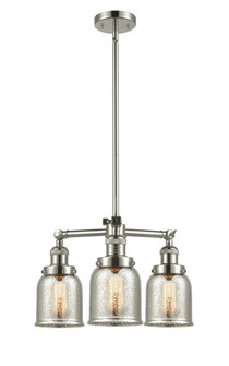 Bell - 3 Light - 19 inch - Polished Nickel - Stem Hung - Chandelier (3442|207-PN-G58-LED)