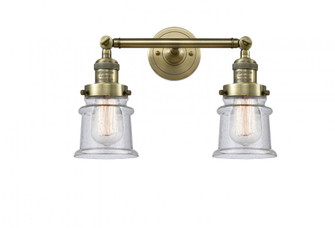 Canton - 2 Light - 17 inch - Antique Brass - Adjustable Bath Vanity Light (3442|208-AB-G184S-LED)