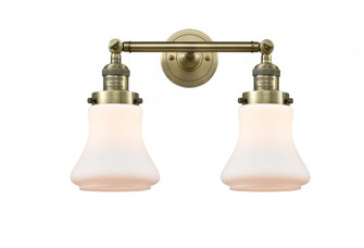 Bellmont - 2 Light - 17 inch - Antique Brass - Adjustable Bath Vanity Light (3442|208-AB-G191-LED)