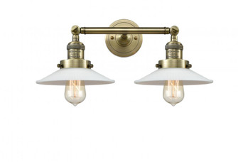 Halophane - 2 Light - 18 inch - Antique Brass - Adjustable Bath Vanity Light (3442|208-AB-G1-LED)