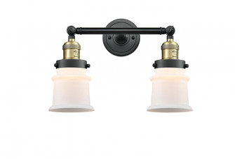 Canton - 2 Light - 17 inch - Black Antique Brass - Adjustable Bath Vanity Light (3442|208-BAB-G181S-LED)