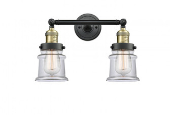 Canton - 2 Light - 17 inch - Black Antique Brass - Adjustable Bath Vanity Light (3442|208-BAB-G182S-LED)
