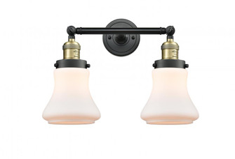 Bellmont - 2 Light - 17 inch - Black Antique Brass - Adjustable Bath Vanity Light (3442|208-BAB-G191-LED)