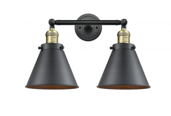 Appalachian - 2 Light - 18 inch - Black Antique Brass - Adjustable Bath Vanity Light (3442|208-BAB-M13-BK)