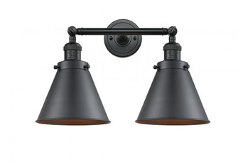 Appalachian - 2 Light - 18 inch - Matte Black - Adjustable Bath Vanity Light (3442|208-BK-M13-BK)