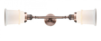 Canton - 2 Light - 6 inch - Antique Copper - Adjustable Bath Vanity Light (3442|208L-AC-G181)