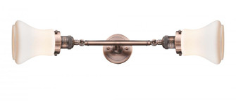 Bellmont - 2 Light - 6 inch - Antique Copper - Adjustable Bath Vanity Light (3442|208L-AC-G191-LED)