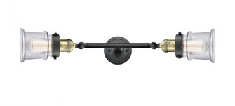 Canton - 2 Light - 6 inch - Black Antique Brass - Adjustable Bath Vanity Light (3442|208L-BAB-G182S)