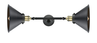 Briarcliff - 2 Light - 10 inch - Black Antique Brass - Adjustable Bath Vanity Light (3442|208L-BAB-M10-BK)