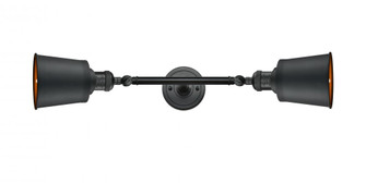 Addison - 2 Light - 5 inch - Matte Black - Adjustable Bath Vanity Light (3442|208L-BK-M9-BK-LED)