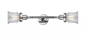 Canton - 2 Light - 6 inch - Polished Chrome - Adjustable Bath Vanity Light (3442|208L-PC-G182S-LED)