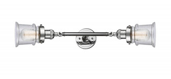 Canton - 2 Light - 6 inch - Polished Chrome - Adjustable Bath Vanity Light (3442|208L-PC-G184S)