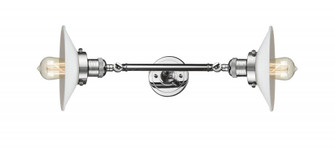 Halophane - 2 Light - 9 inch - Polished Chrome - Adjustable Bath Vanity Light (3442|208L-PC-G1-LED)