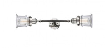 Canton - 2 Light - 6 inch - Polished Nickel - Adjustable Bath Vanity Light (3442|208L-PN-G182S)