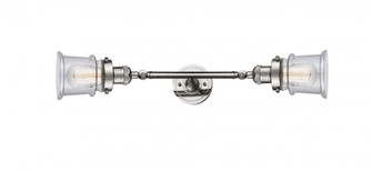 Canton - 2 Light - 6 inch - Polished Nickel - Adjustable Bath Vanity Light (3442|208L-PN-G184S-LED)