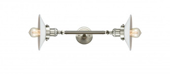 Halophane - 2 Light - 9 inch - Brushed Satin Nickel - Adjustable Bath Vanity Light (3442|208L-SN-G1)
