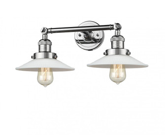 Halophane - 2 Light - 18 inch - Polished Chrome - Adjustable Bath Vanity Light (3442|208-PC-G1)