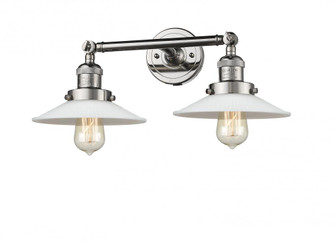 Halophane - 2 Light - 18 inch - Polished Nickel - Adjustable Bath Vanity Light (3442|208-PN-G1)