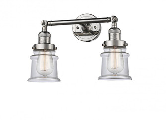Canton - 2 Light - 17 inch - Polished Nickel - Adjustable Bath Vanity Light (3442|208-PN-G182S-LED)